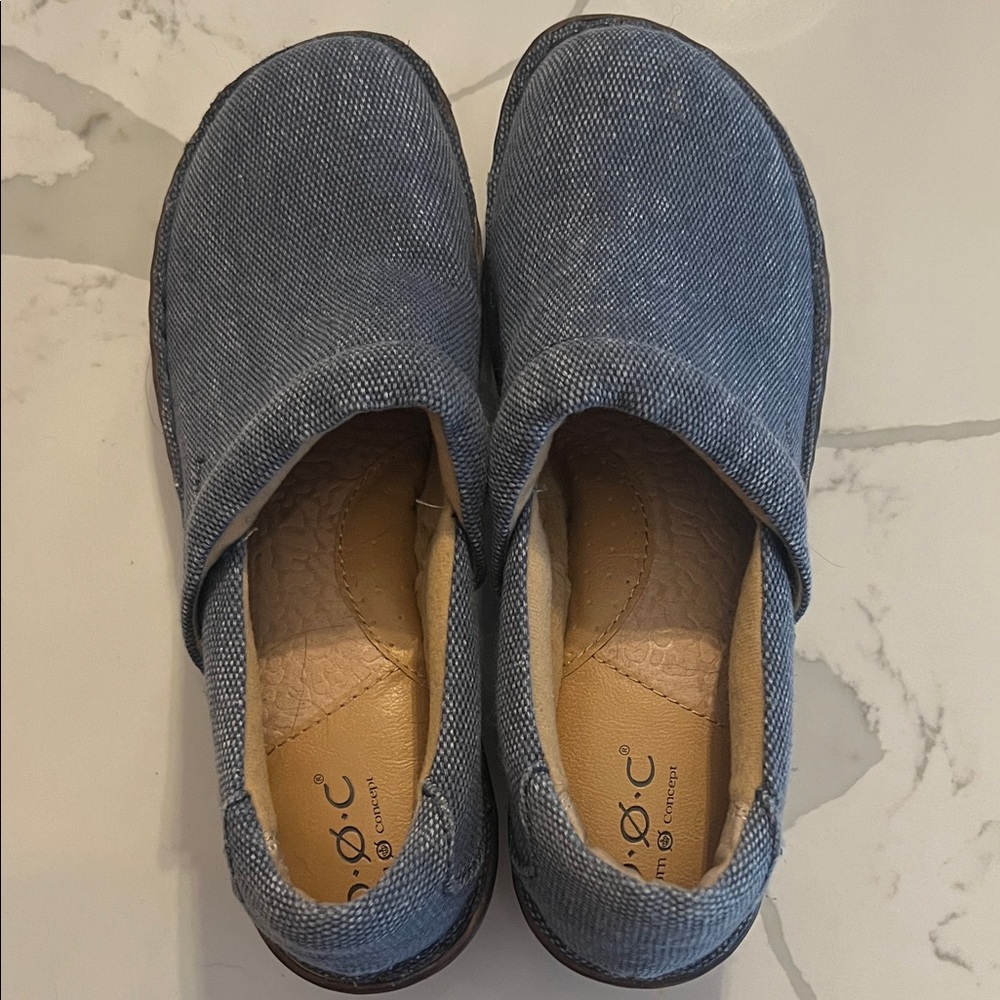 B.O.C. Blue Jean Slip-On clog-like Shoes